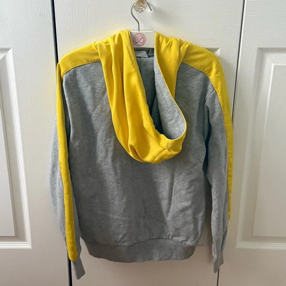 Escada Sport Gray and Yellow Striped Sweat Suit - Picture 5 of 8